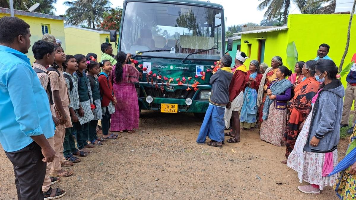 Transport of children to schools in Forest Department vehicle begins at Sathyamangalam Tiger Reserve