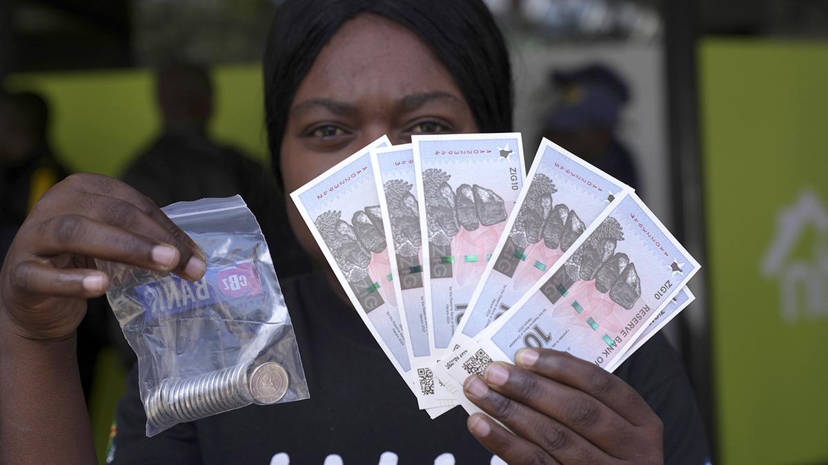 Zimbabwe has introduced its sixth new currency, named the ZiG. (Source: AP)