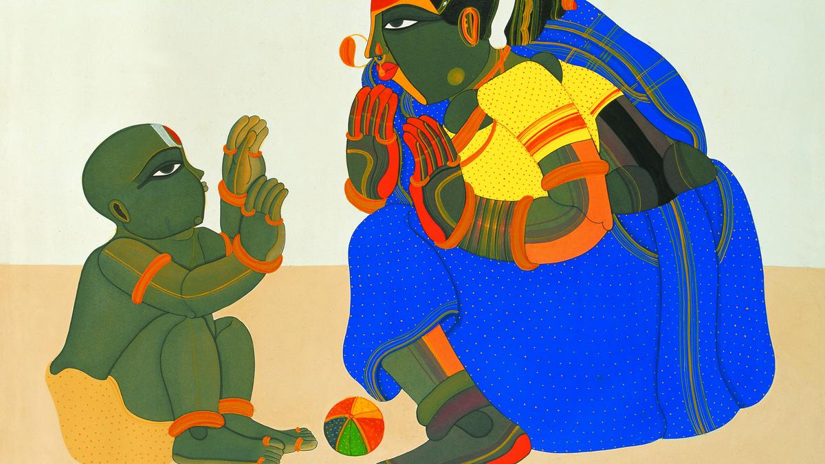 Tapestry of folk culture at Thota Vaikuntam solo show in Delhi