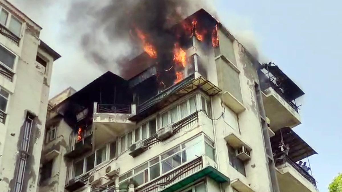 mixed man 2 children die trying to escape blaze in delhi