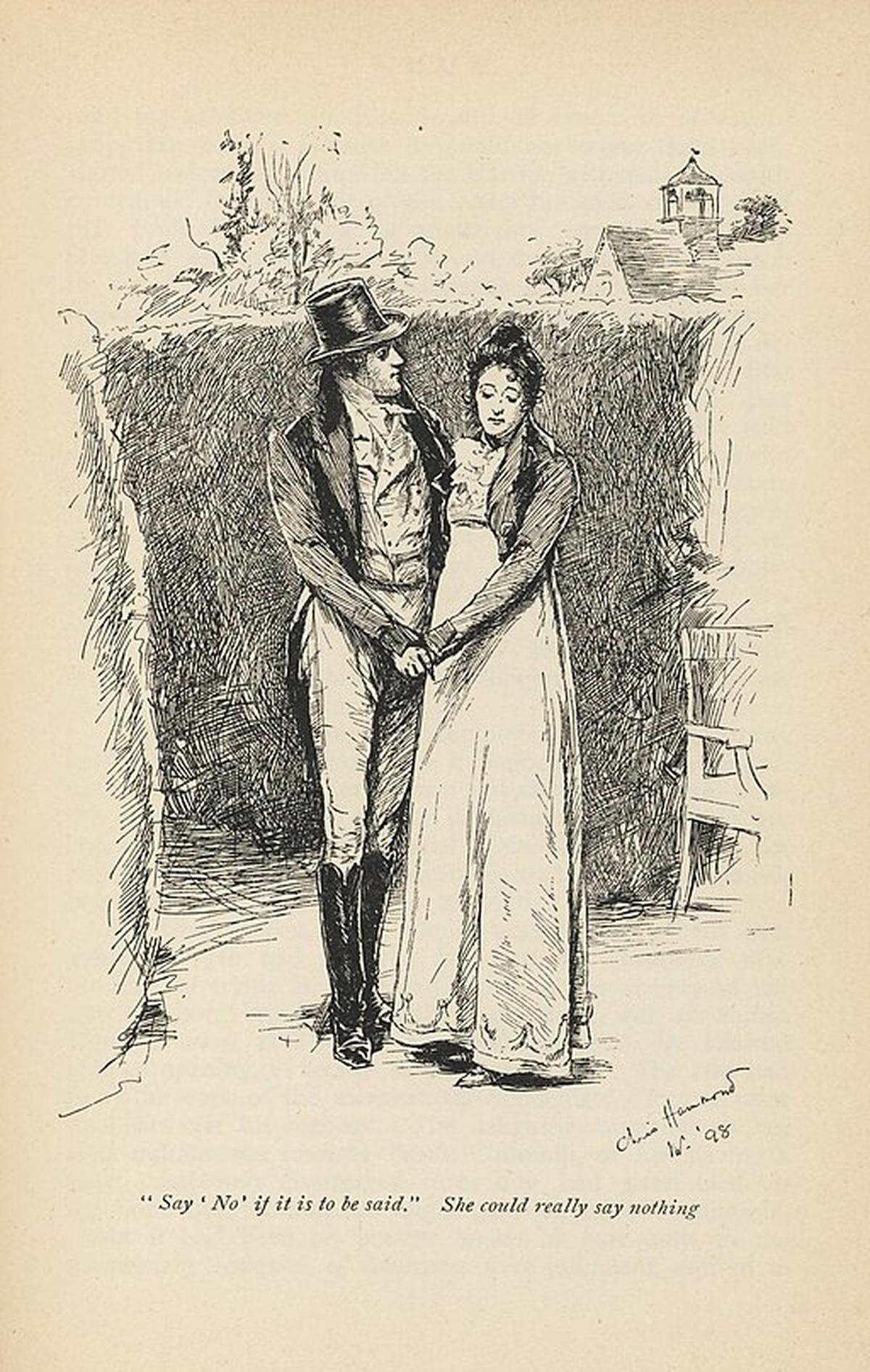 An illustration from an 1898 edition of Emma by Jane Austen. An illustration from an 1898 edition of Emma by Jane Austen.