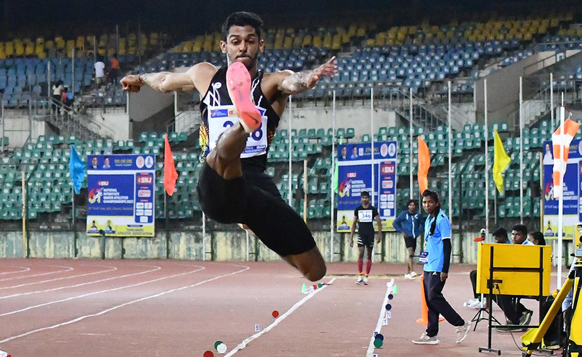 M. Sreeshankar’s performances this year, including this effort in the 61st National Inter-State Senior Athletics Championships at the Jawaharlal Nehru Stadium in Chennai on June 11, 2022, gives him a bright chance at Eugene.