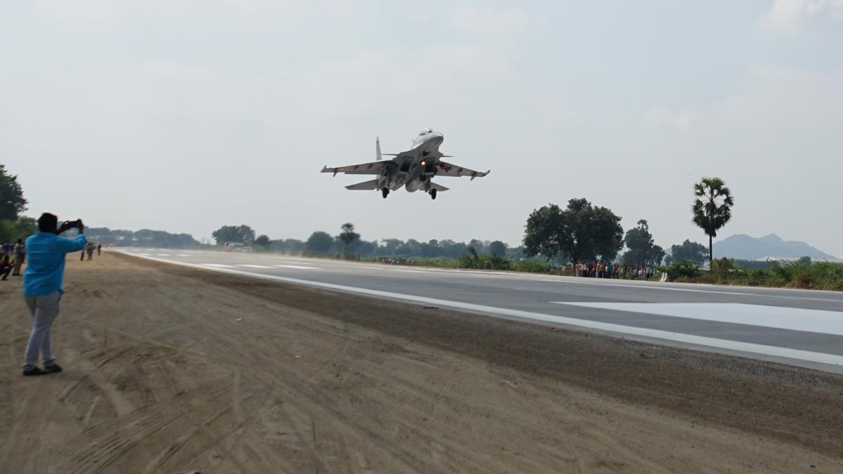 Emergency Landing Runway facility in Bapatla district of Andhra Pradesh tested successfully