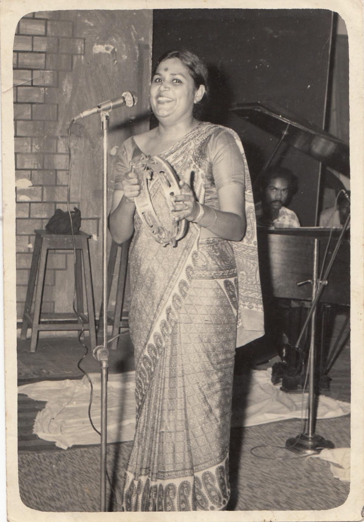 Usha Uthup's first live performance was in Trinka Usha Uthup's first live performance was in Trinka