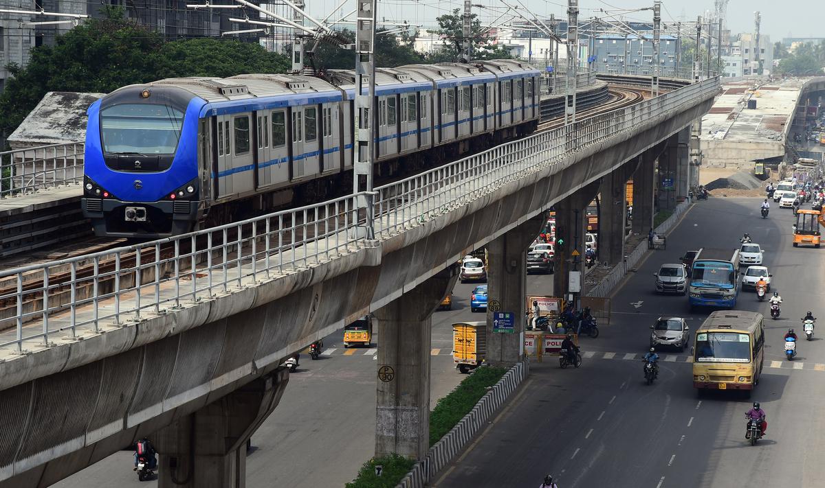Chennai Metro Rail Limited sticks with blue as the colour for trains to be acquired for the phase II project - The Hindu