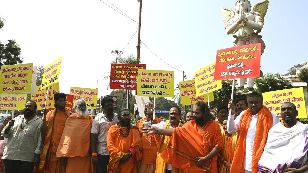 Action sought against YSRCP leaders over alleged adulteration of Tirumala laddu