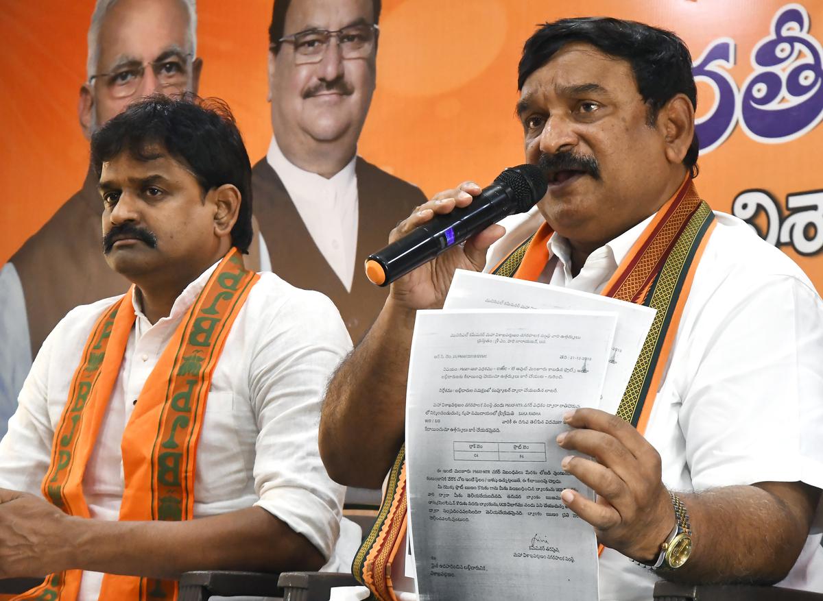 Many eligible beneficiaries failed to get TIDCO houses in Visakhapatnam, alleges BJP