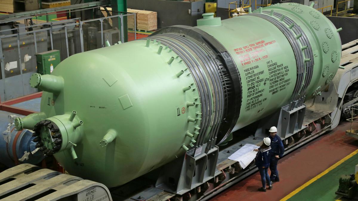 Pressuriser for Kudankulam power plant’s Reactor 5 shipped from Russia 