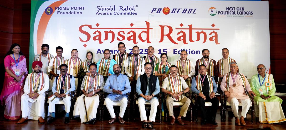 17 MPs honoured with Sansad Ratna Awards for Parliamentary performance - The Hindu