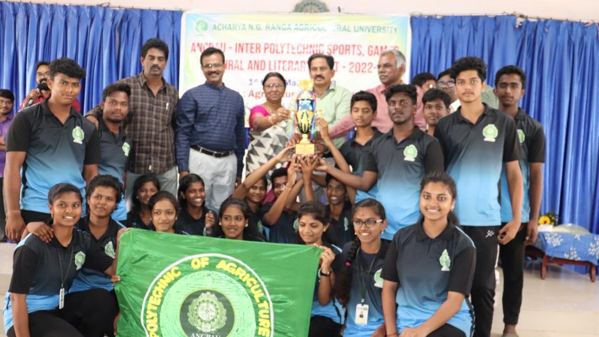 Students of Marteru agriculture polytechnic college win overall championship in Andhra Pradesh-level sports competition