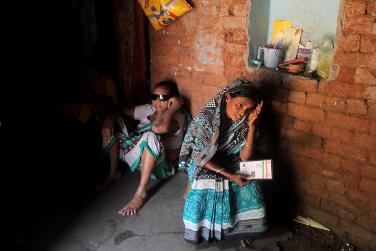 Laxmipriya Mallick, whose husband died while working in a brick kiln in Telangana.