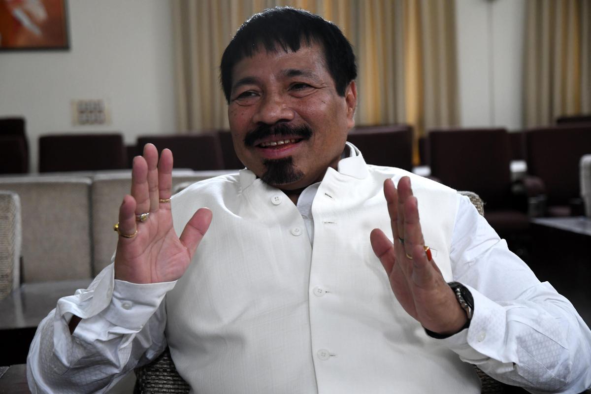 Atul Bora, President Asom Gana Parishad (AGP), in New Delhi Atul Bora, President Asom Gana Parishad (AGP), in New Delhi