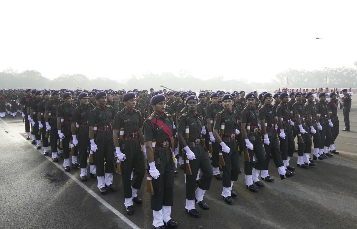 Agniveer Passing out Parade held at Artillery Centre, Hyderabad marking the culmination of 31-weeks of physical conditioning, weapons training and field exercises in Hyderabad on Wednesday (December 3, 2025)