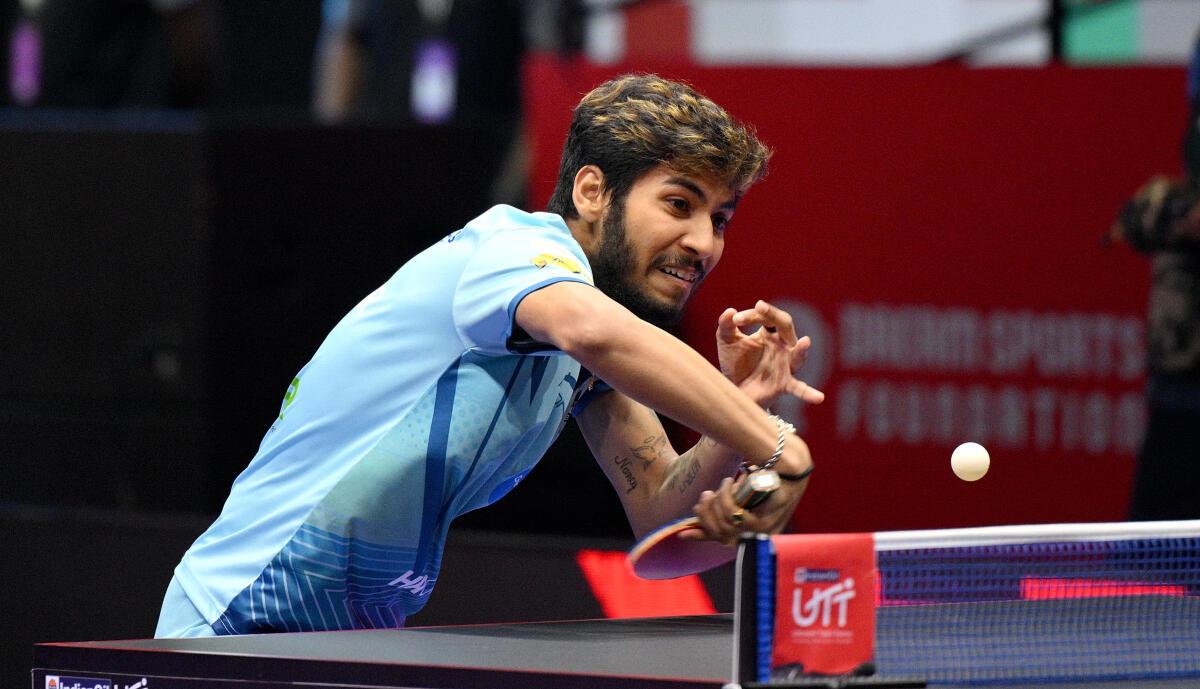 Unique weapon: Ankur is an exception in a forehand-dominant sport. He covers most of the table with his backhand, producing both top-spin and rocket winners. Unique weapon: Ankur is an exception in a forehand-dominant sport. He covers most of the table with his backhand, producing both top-spin and rocket winners.
