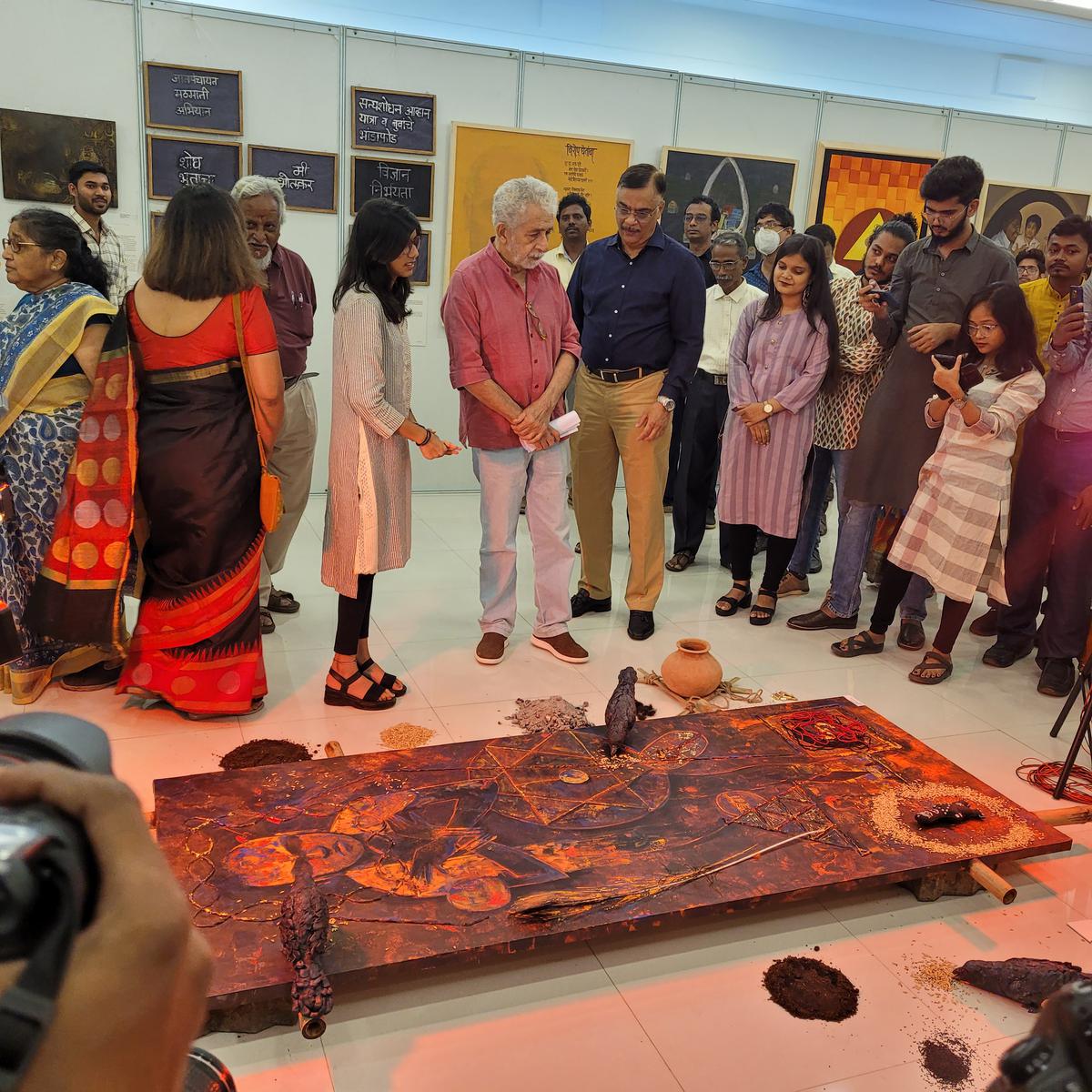 Art exhibition in Mumbai celebrates the life, works and trial of Narendra Dabholkar