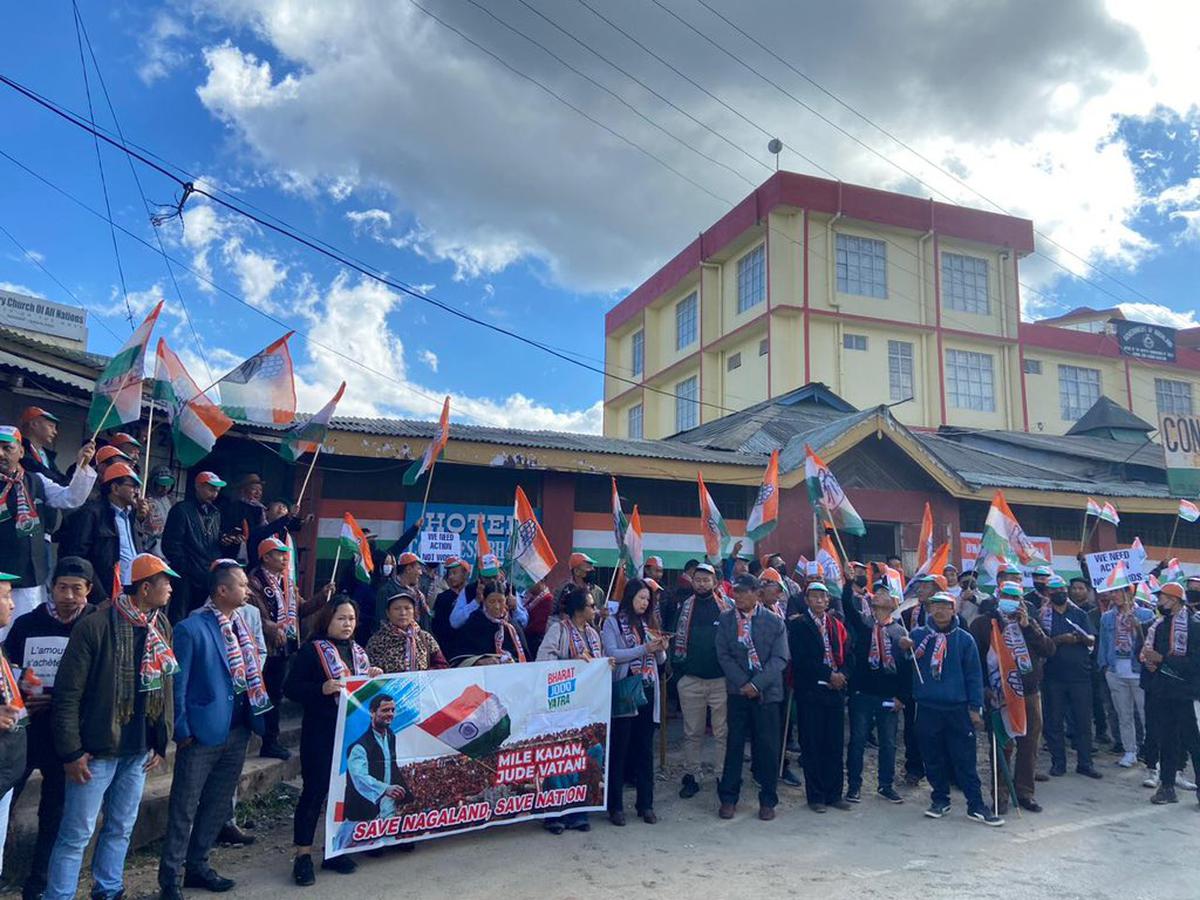 Congress holds Bharat Jodo Yatra in Nagaland