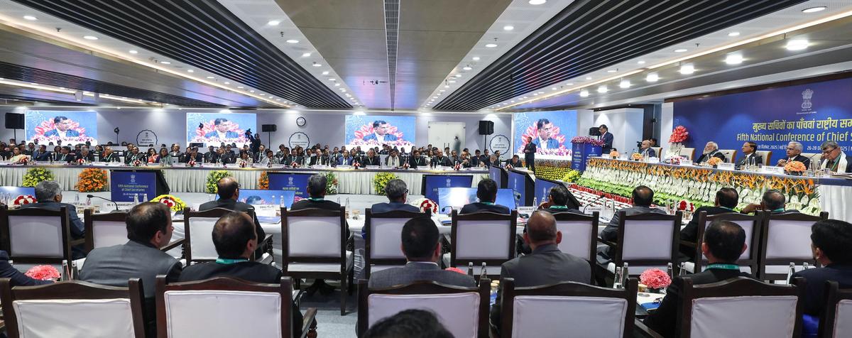 thehindu.com - Pti - Had insightful discussions on governance, reforms at Chief Secretaries' meeting: PM Modi