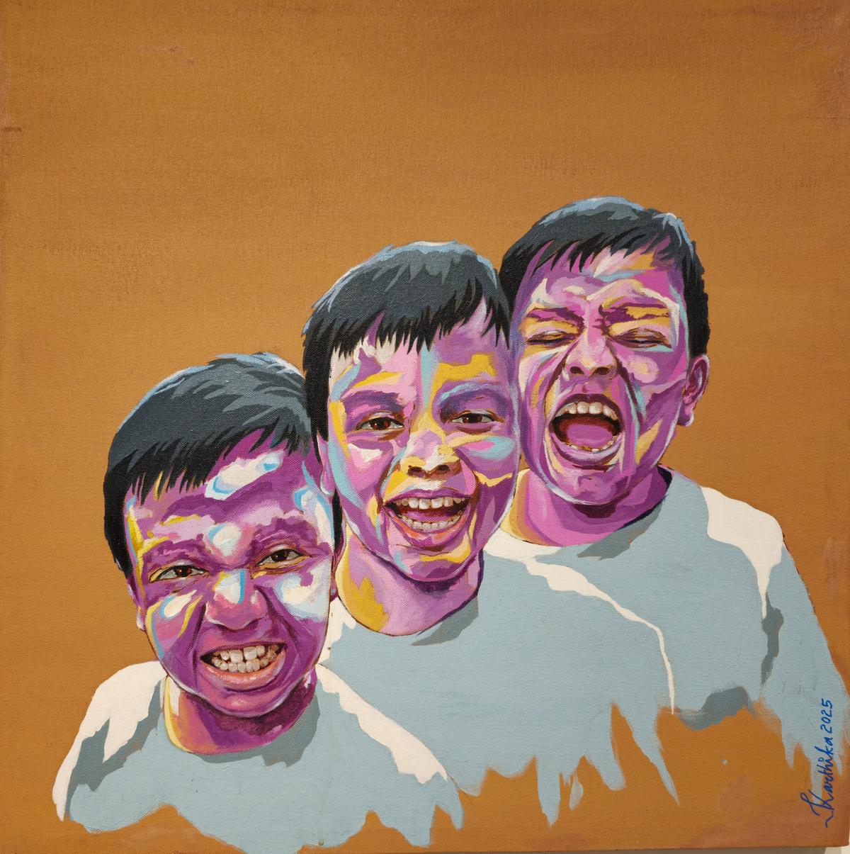 Painting by artist Kathika Kathirvel Pandian Painting by artist Kathika Kathirvel Pandian