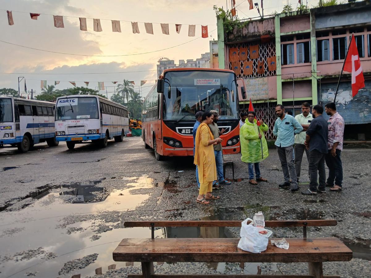 No buses were operated from the Ernakulam KSRTC depot on Wednesday morning following the nationwide strike called by trade unions. 
