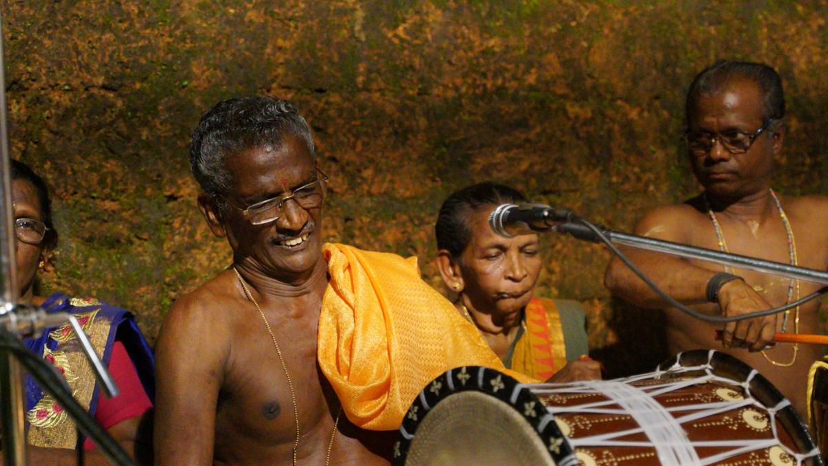 Chanthu Panikkar performing Balikkala. 