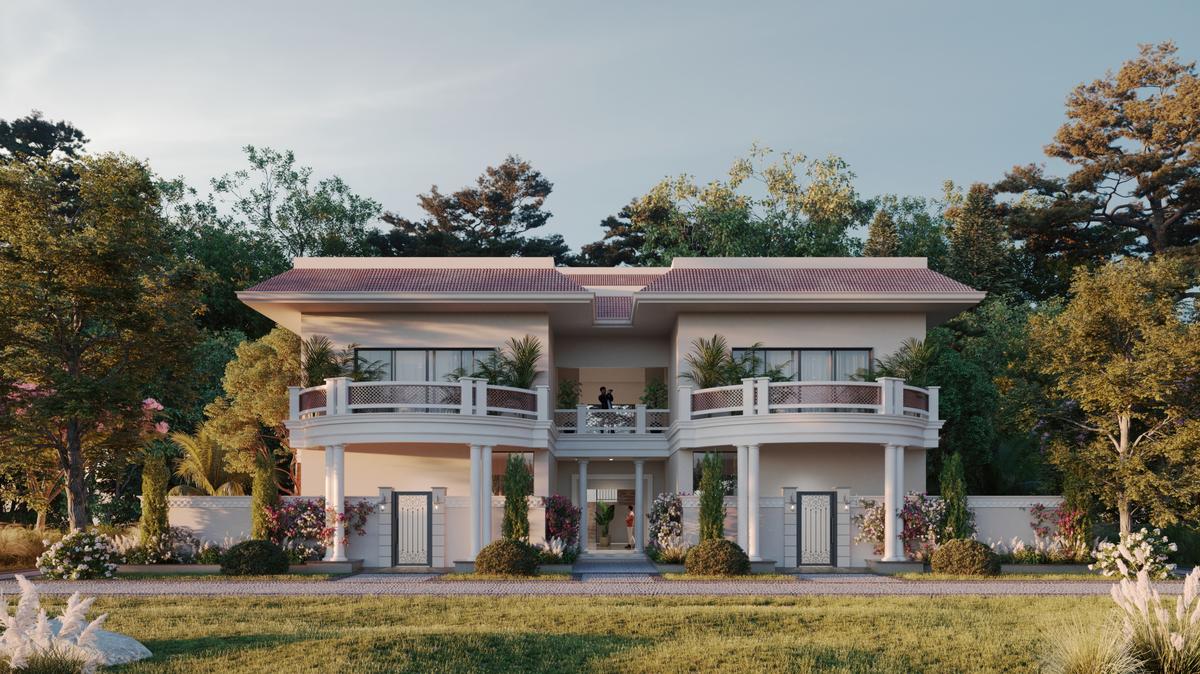 The facade of Sawai Madhopur Lodge.