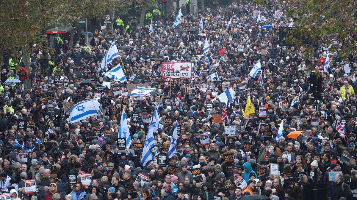 Tens Of Thousands March Against Antisemitism In London Including UK Ex ...