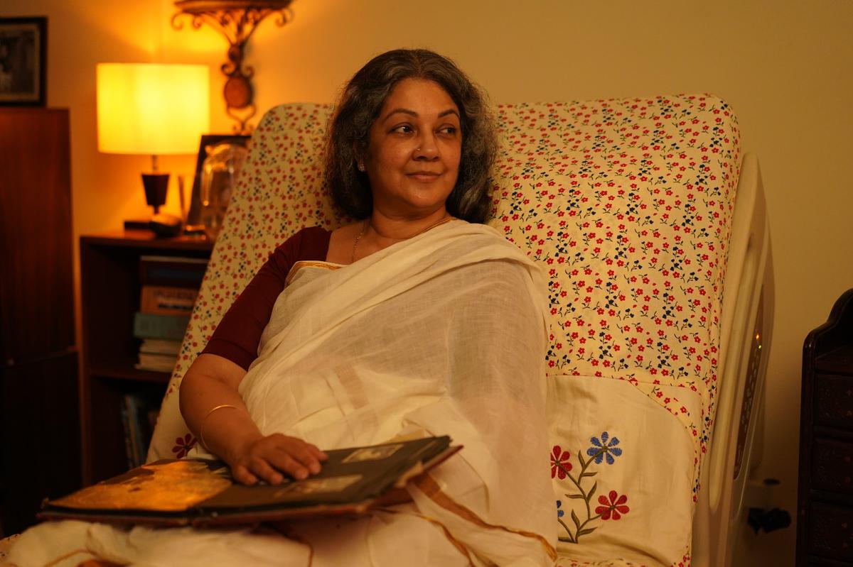 Shanthi Krishna in a still from the movie Nila directed by Indu Lakshmi