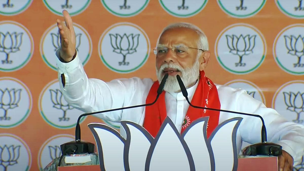 Samajwadi Party, Congress work only to benefit their families, vote banks: PM Modi in U.P.'s Etawah