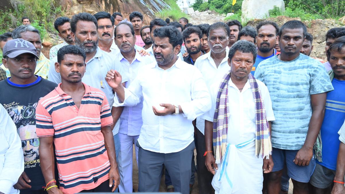 Badidevarakonda villagers seek MLA&rsquo;s helpd to halt quarrying