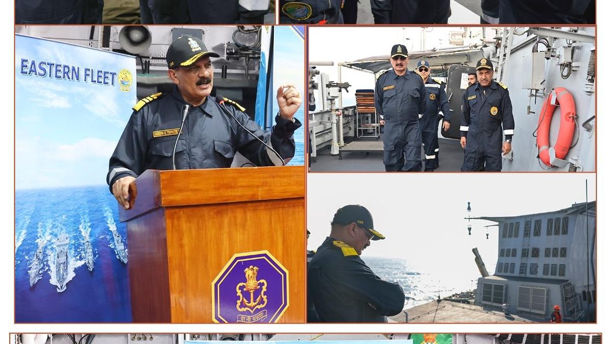 Chief of the Naval Staff reviews eastern fleet’s combat readiness during operational sea sortie