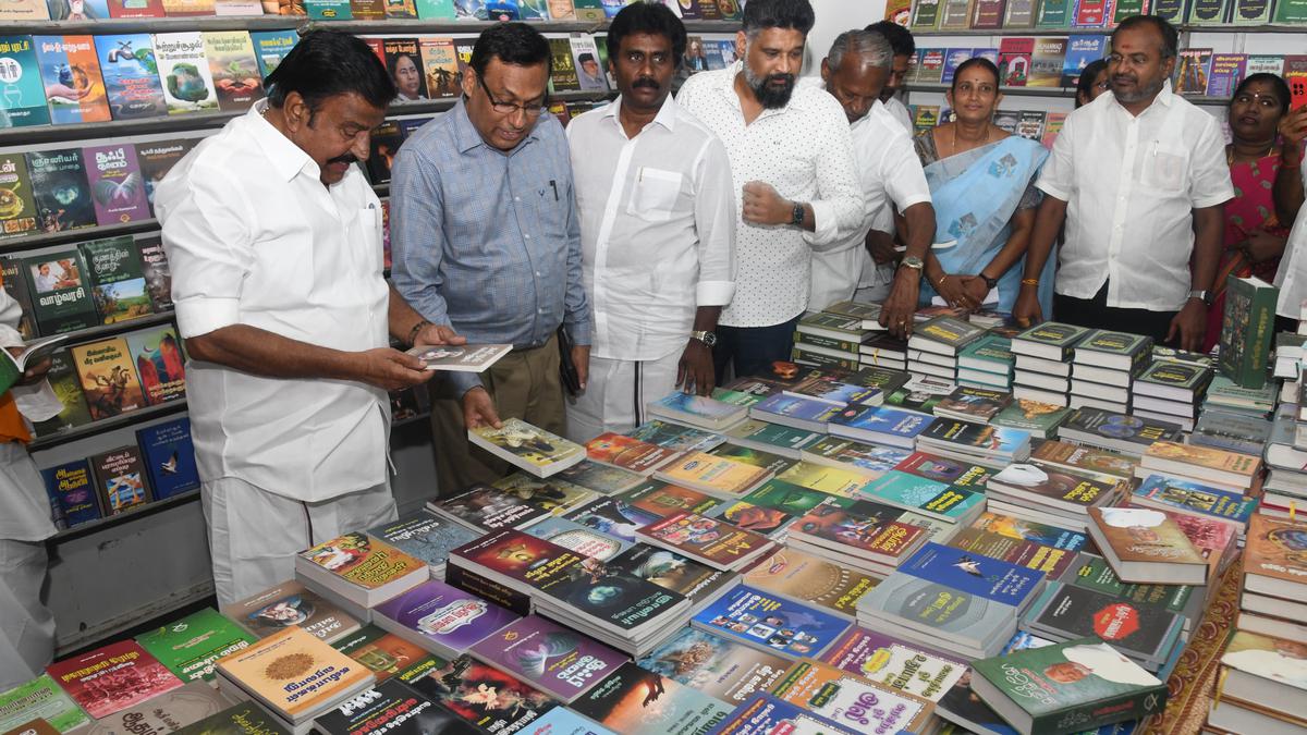 Minister K.N. Nehru inaugurates Salem Book Fair