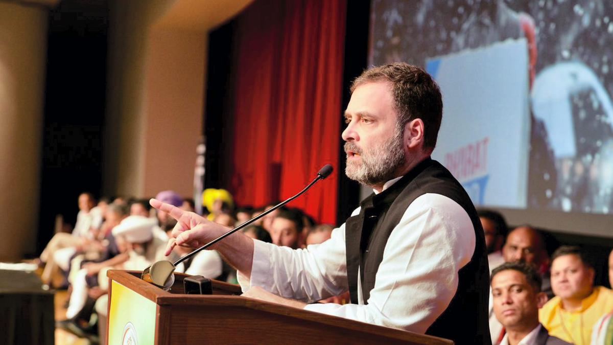 PM Modi driving Indian car looking into rearview mirror and it’s crashing: Rahul Gandhi