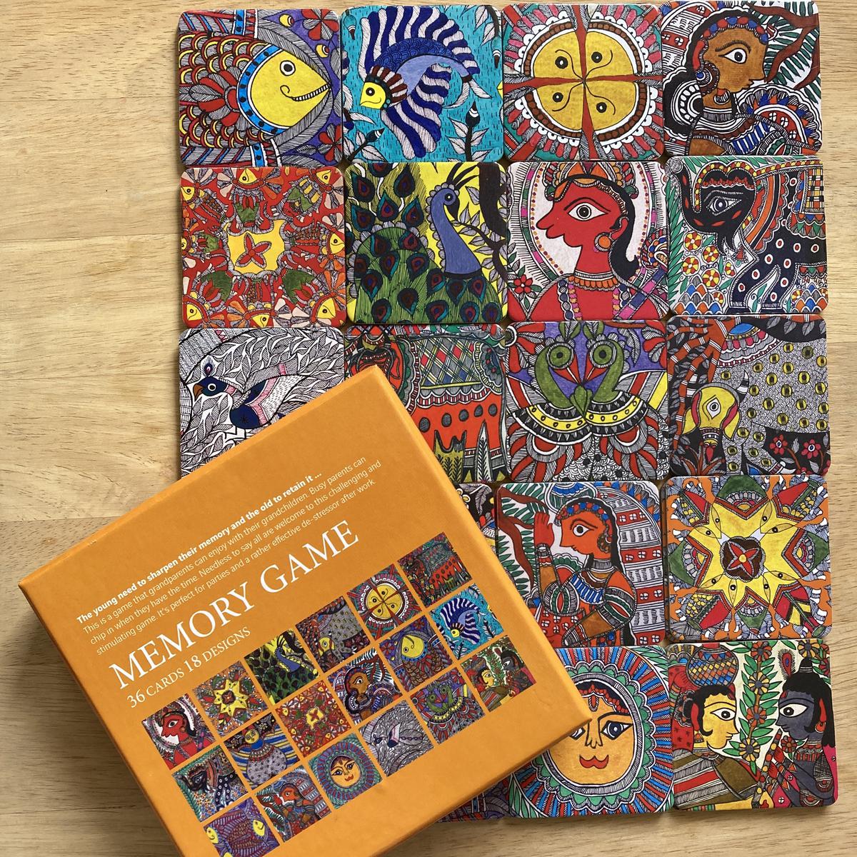 Memory game based on Indian art 