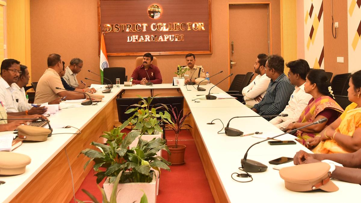 Collector chairs prohibition and narcotics control meeting in Dharmapuri