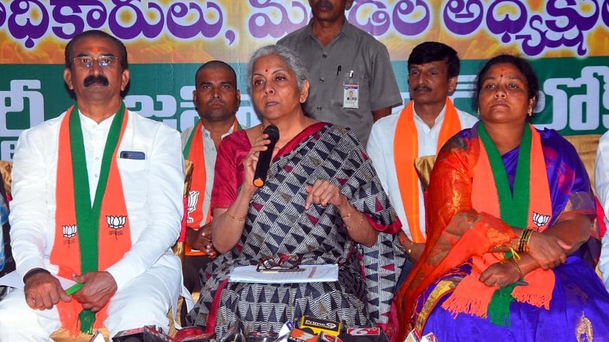 Deep debt crisis in Telangana, says Nirmala Sitharaman The Hindu