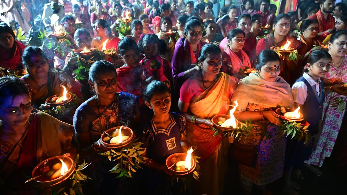 Kalasha Jyoti procession marks 44 years of Bhavani Deeksha tradition at Kanaka Durga temple