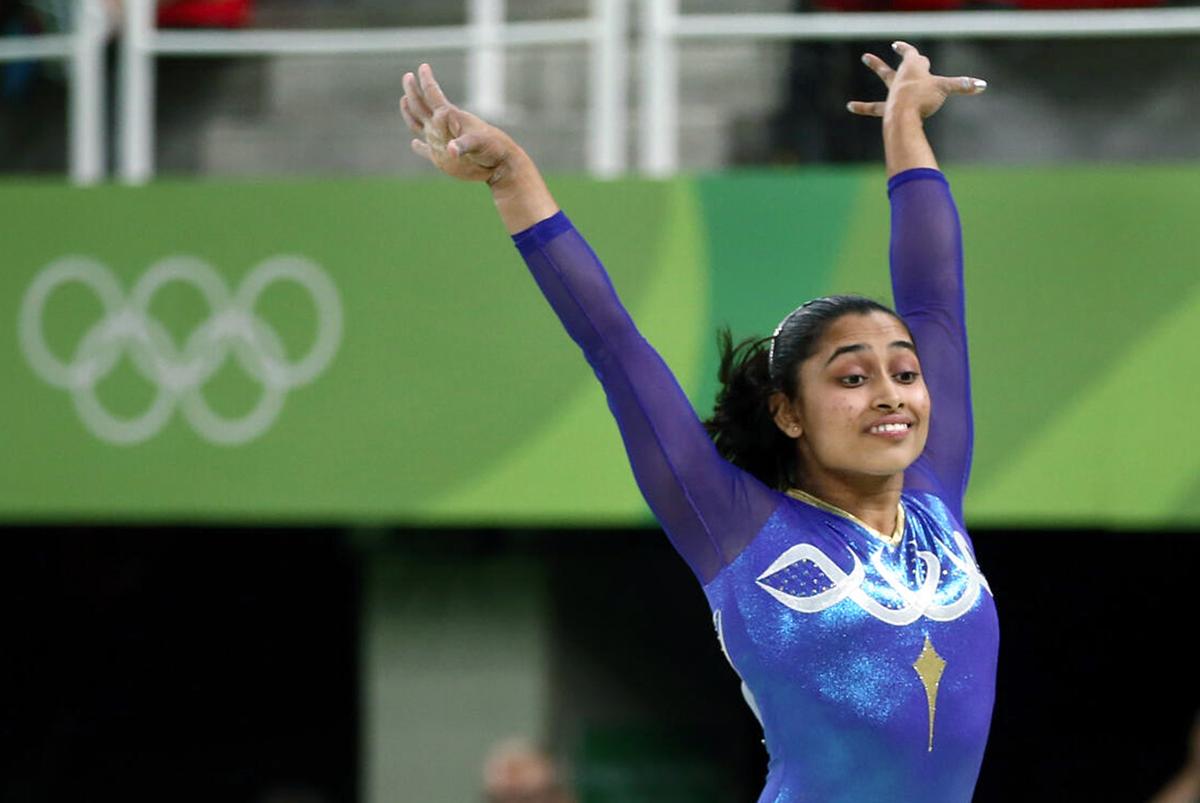 Gymnast Dipa Karmakar during the 2016 Olympics.