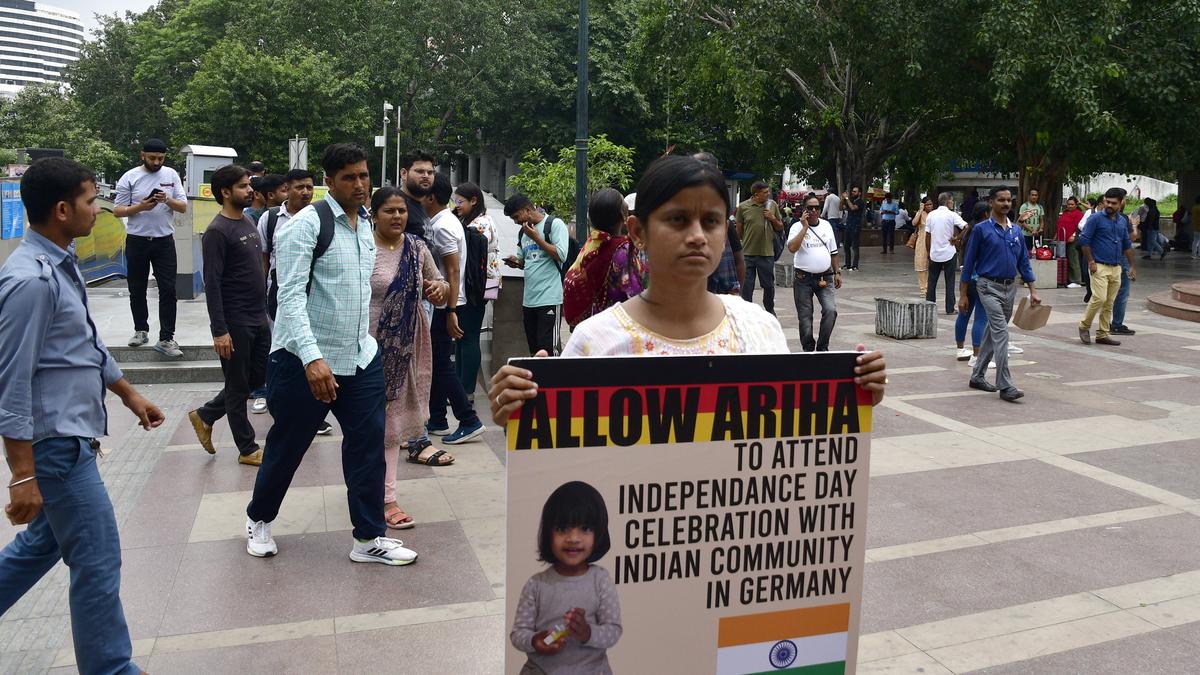 Mother of girl in foster care in Germany holds silent protest