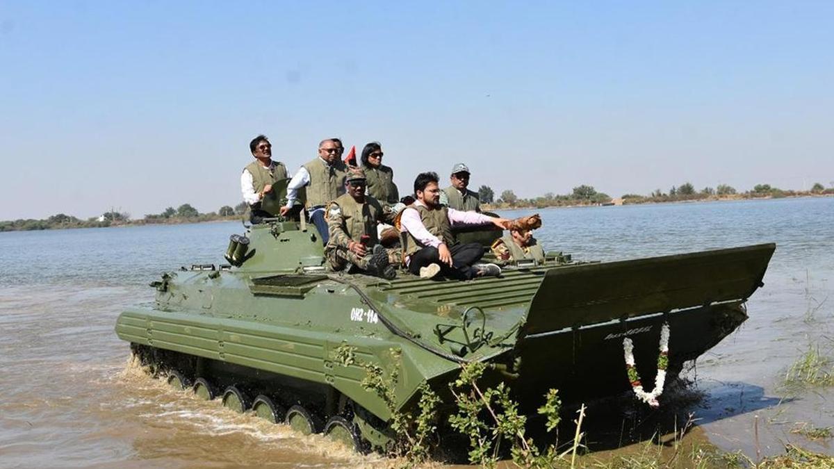 Ordnance Factory Medak conducts annual flotation trials of Infantry Combat Vehicles in Sangareddy