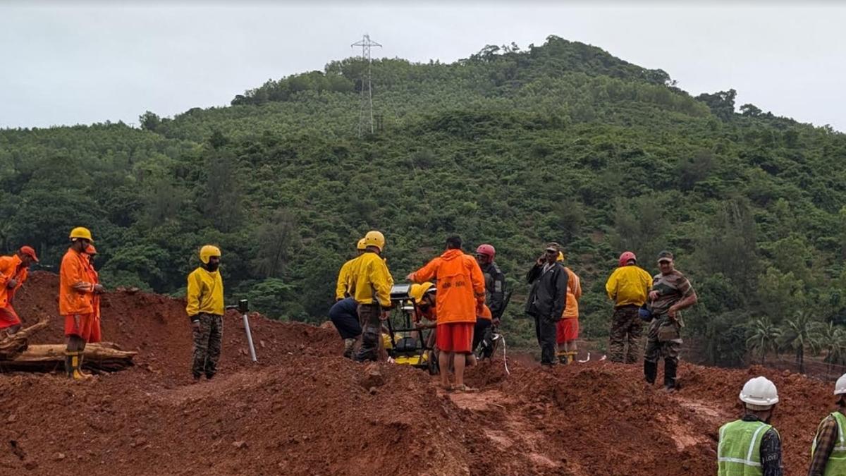 Search continues for missing people at landslip site near Shirur in Uttara Kannada