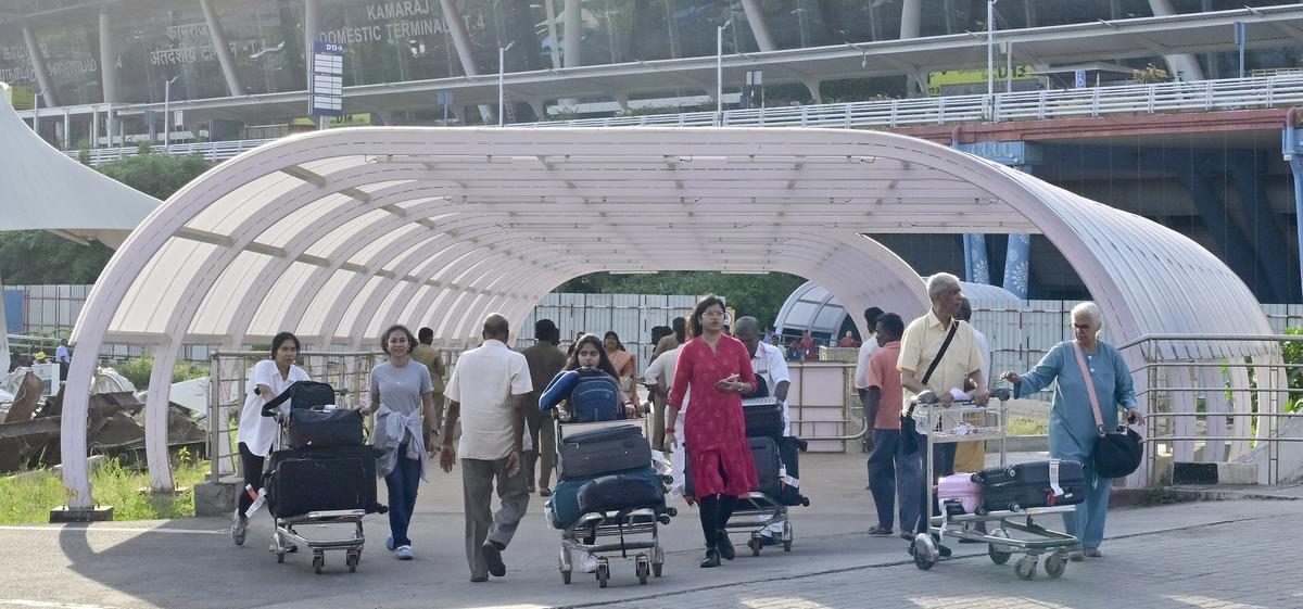 Tedious task: Domestic passengers have to take a buggy or walk to the multi-level
car park to get a cab. They are unhappy with this arrangement. Tedious task: Domestic passengers have to take a buggy or walk to the multi-level
car park to get a cab. They are unhappy with this arrangement.