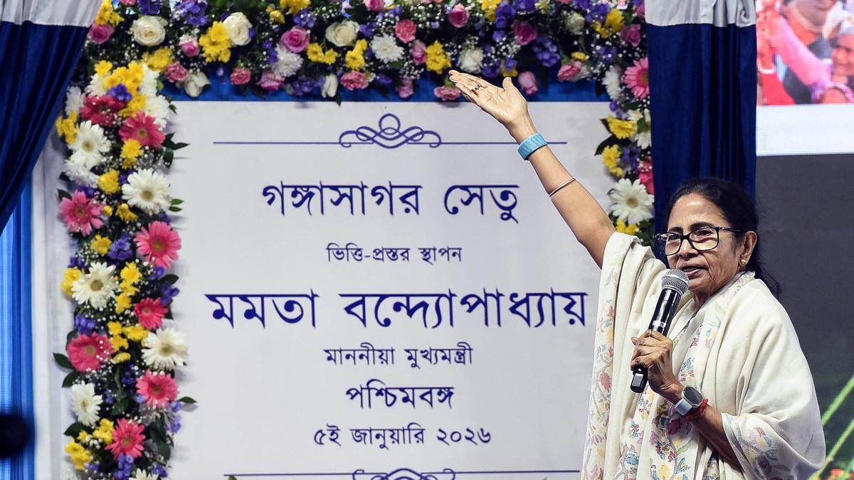 West Bengal CM Mamata lays foundation stone of 5-km bridge connecting Sagar Island to mainland