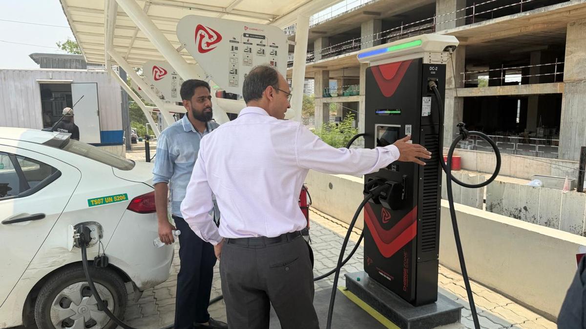 EV safety standards under review with inspection of charging infrastructure in Kokapet
