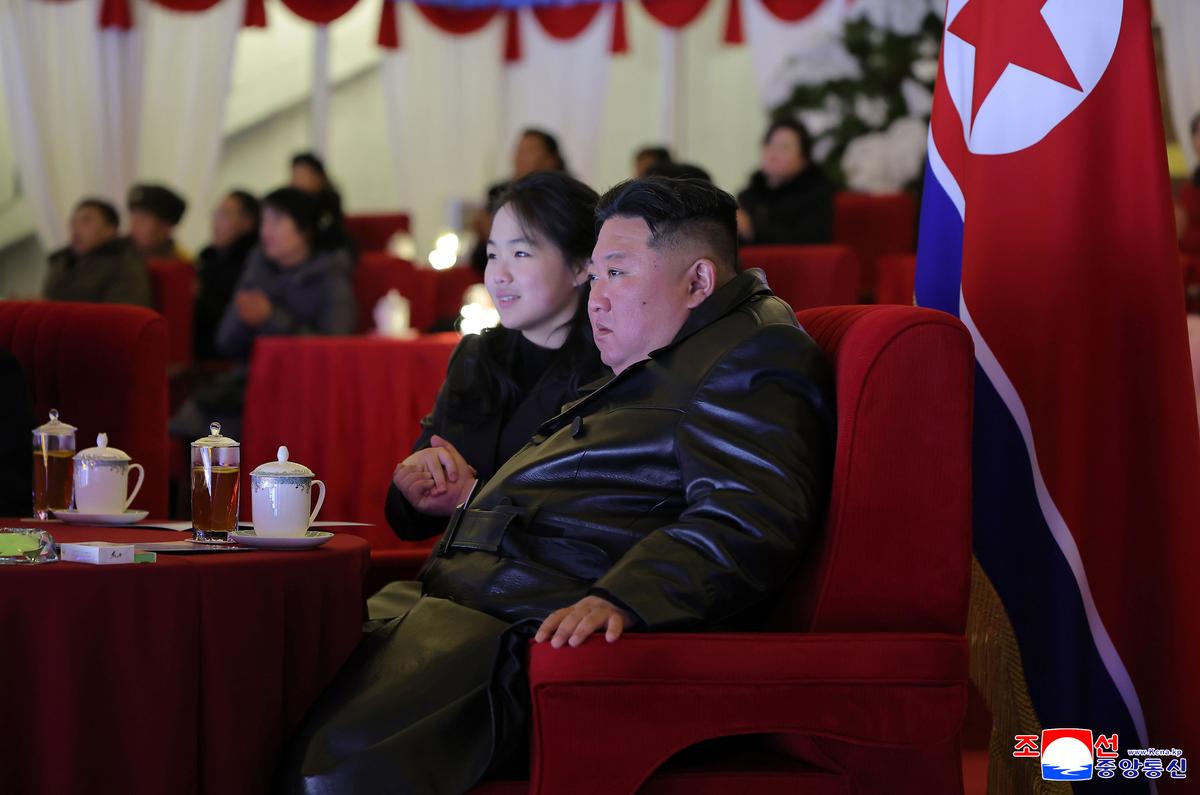 Watch: North Korea’s Kim Jong Un attends New Year celebrations with daughter