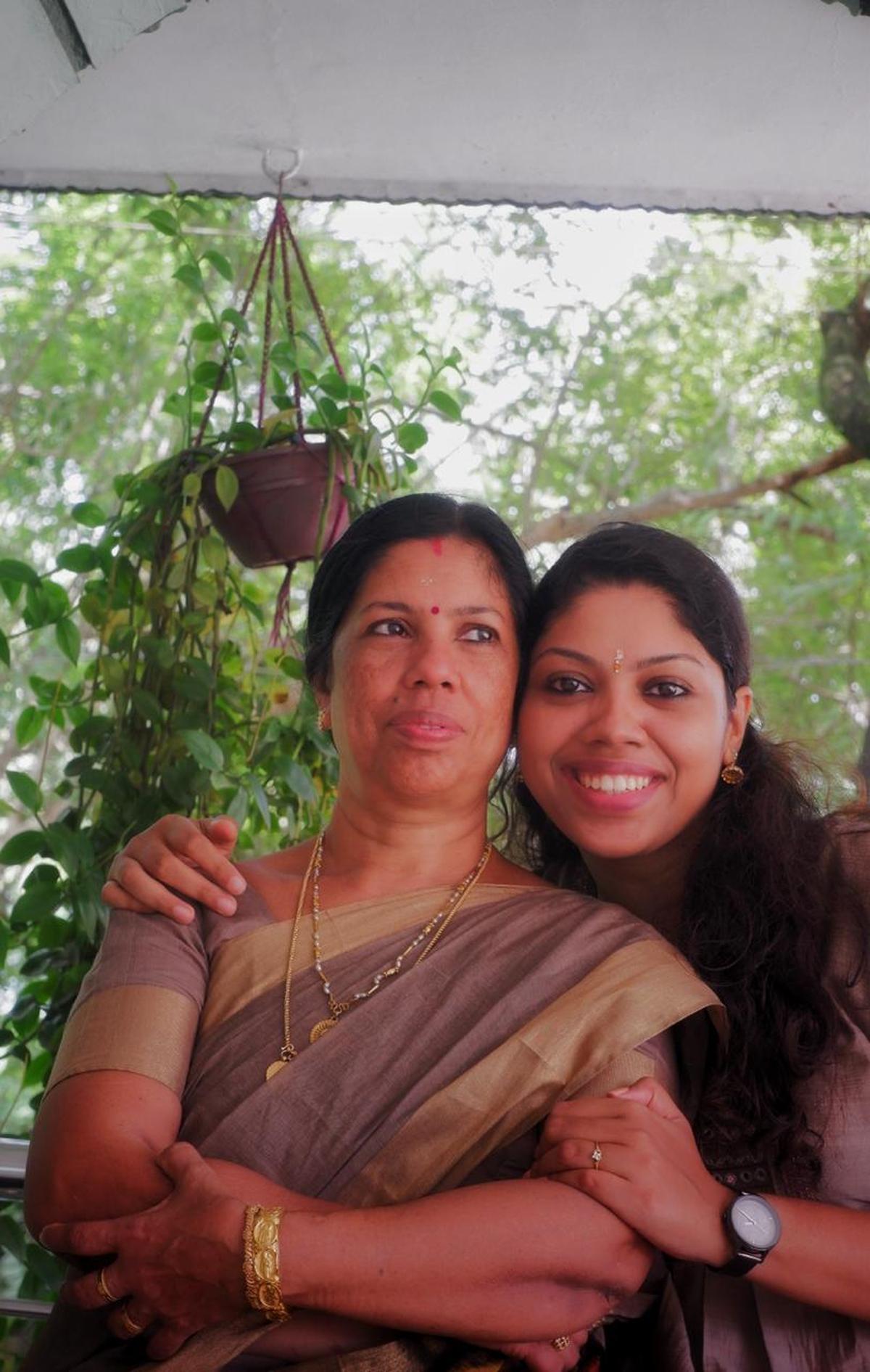 Greeshma Bose and her mother Sheela Chandrabose 