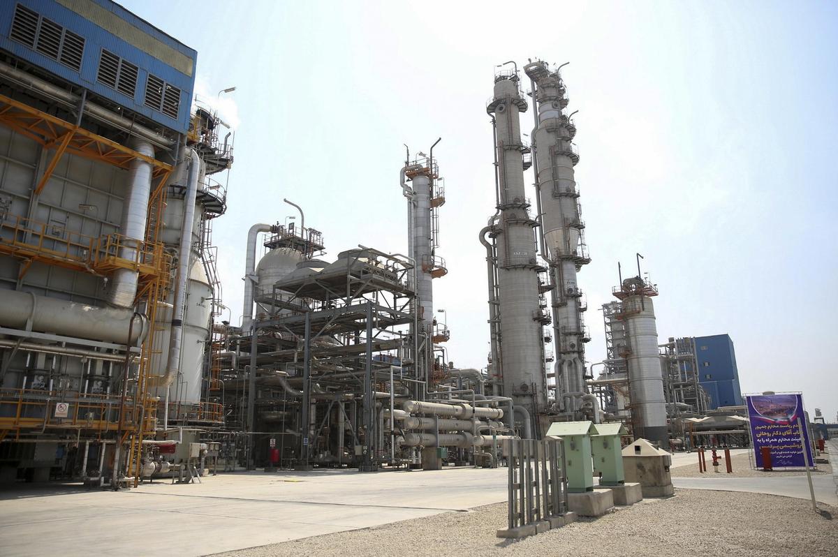 STRATEGIC ASSET: In this September 4, 2018, file photo, released by an official website of the office of the Iranian Presidency shows a part of the Pardis petrochemical complex facilities in Assalouyeh on the northern coast of the Persian Gulf, Iran.