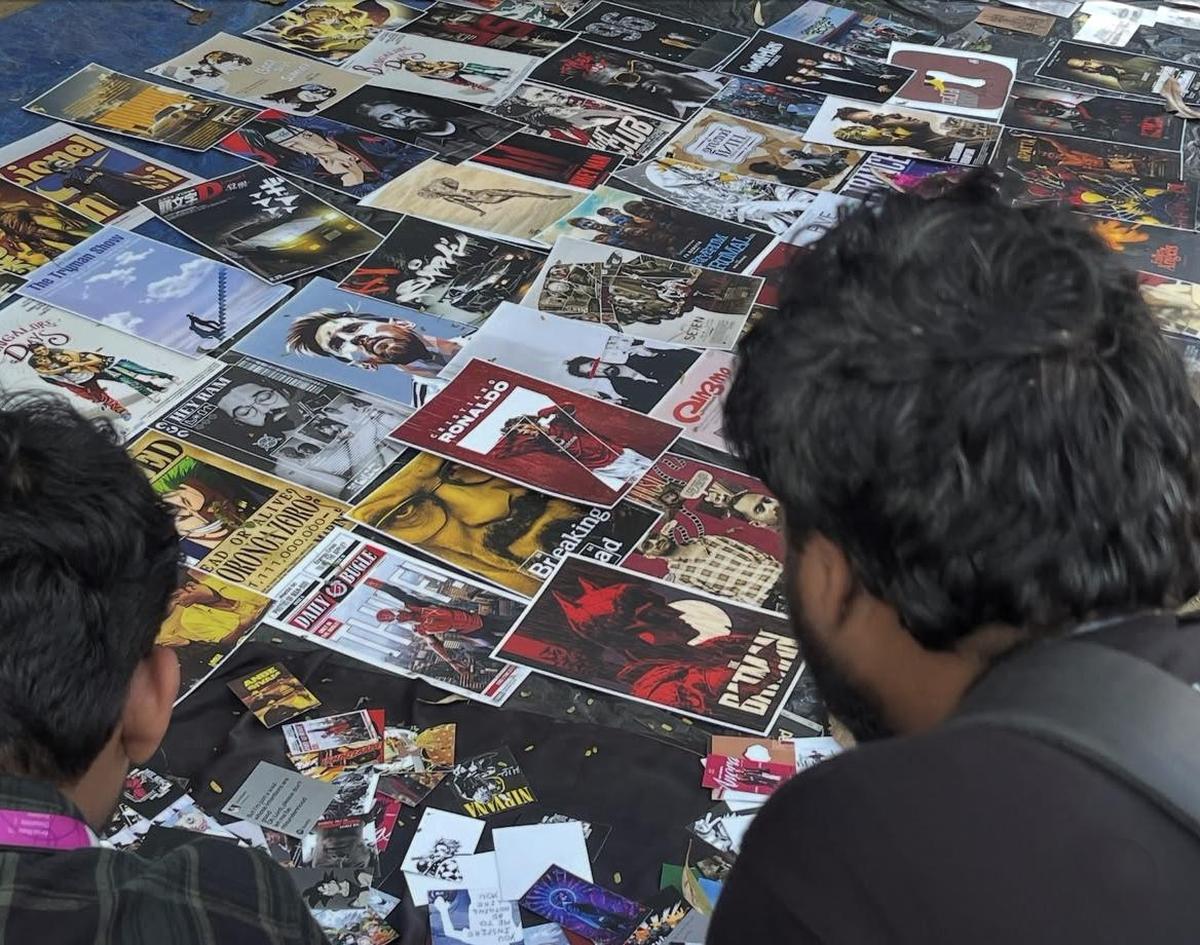 Posters kept for sale during the IFFK