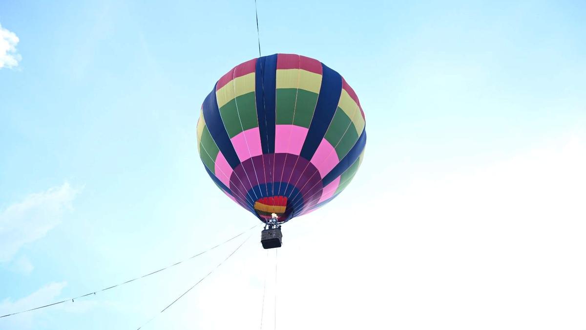 Tethered hot air balloon ride soon at Araku Valley