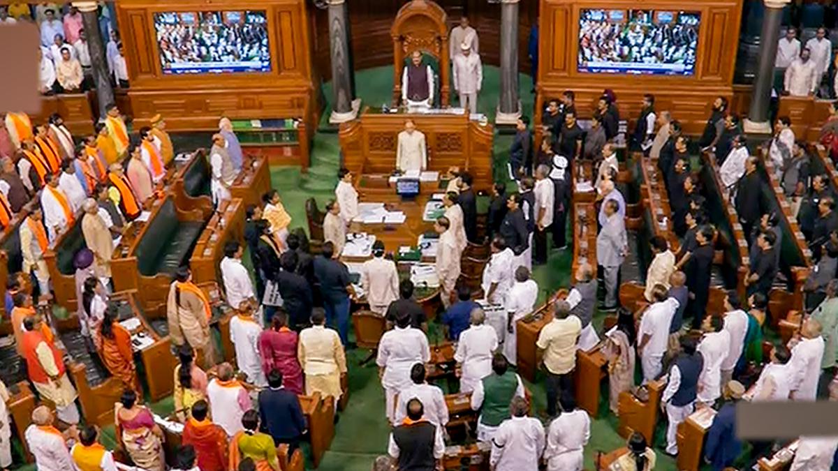 Lok Sabha Budget session ends, Rajya Sabha adjourned till 2 p.m. amid uproar