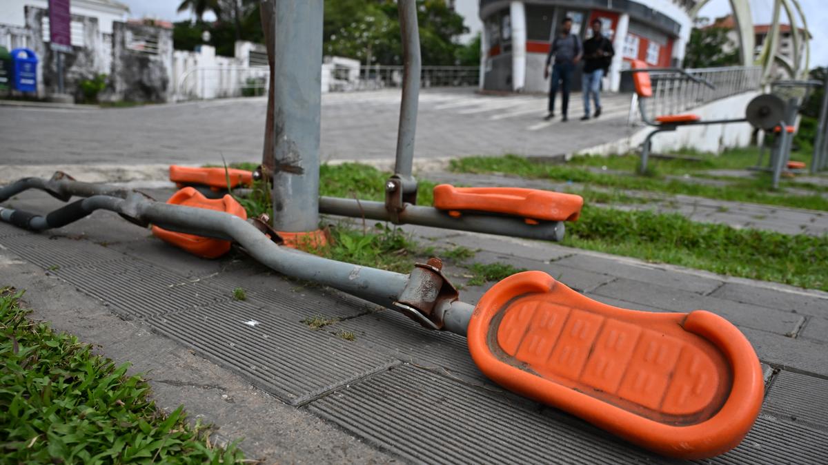 Walkway maintained by Cochin Port Authority in dire need of upkeep